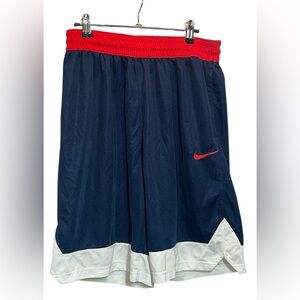 Nike Navy and Red Men's Shorts